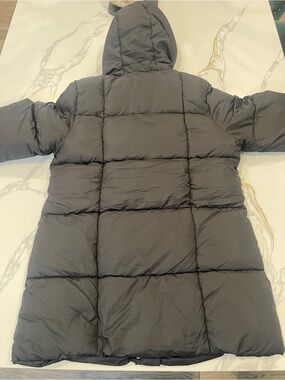 Sam Edelman Long Hooded Puffer Coat size M